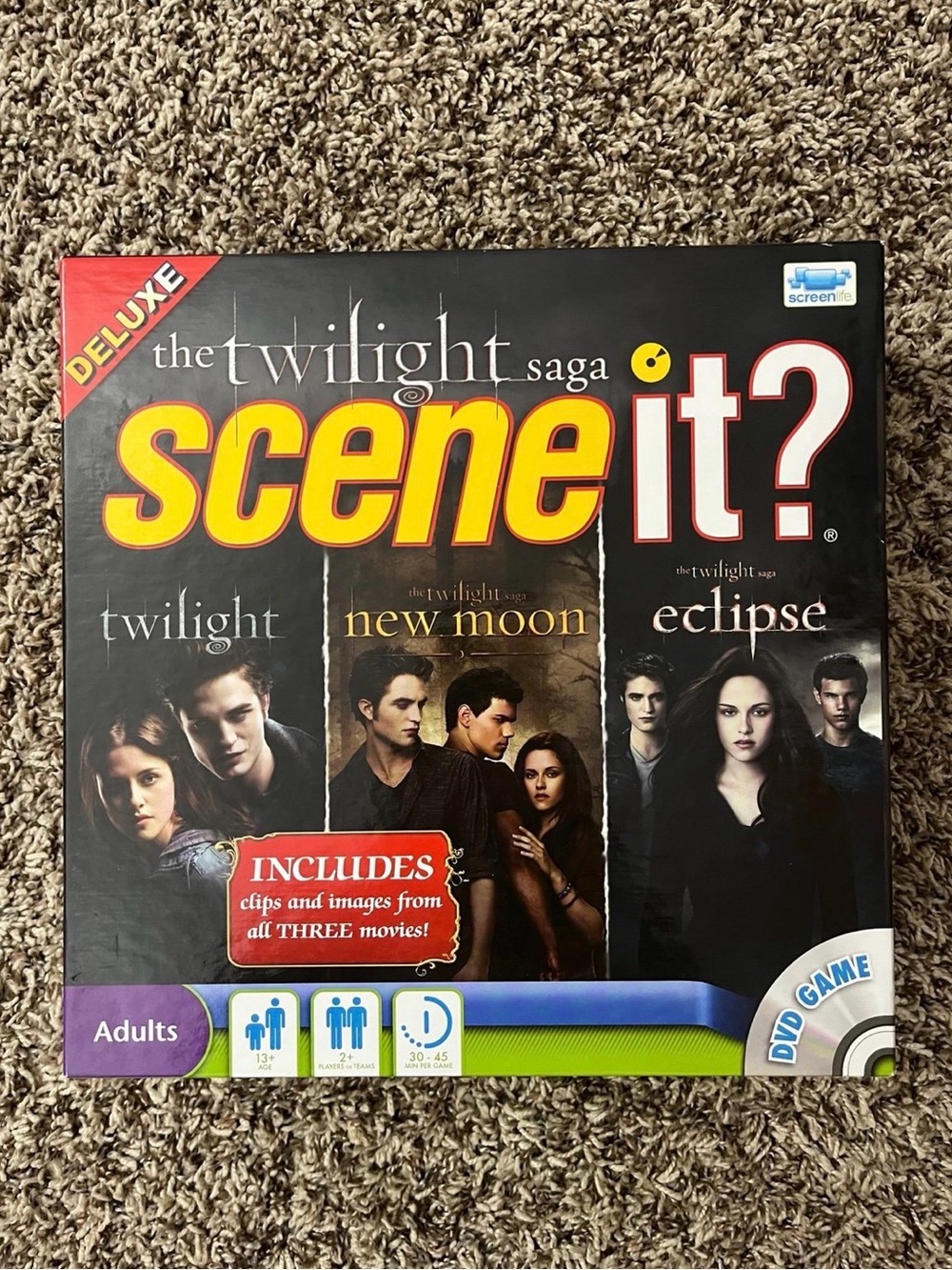 Twilight / New Moon / Eclipse - Deluxe Scene It? - DVD Board Game - Picture 2 of 12